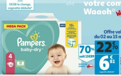 pampers new baby auchan