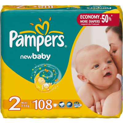 pampers new baby dry 2 giant box 144szt