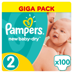 pampers new baby-dry pieluchy 3 mini 100szt