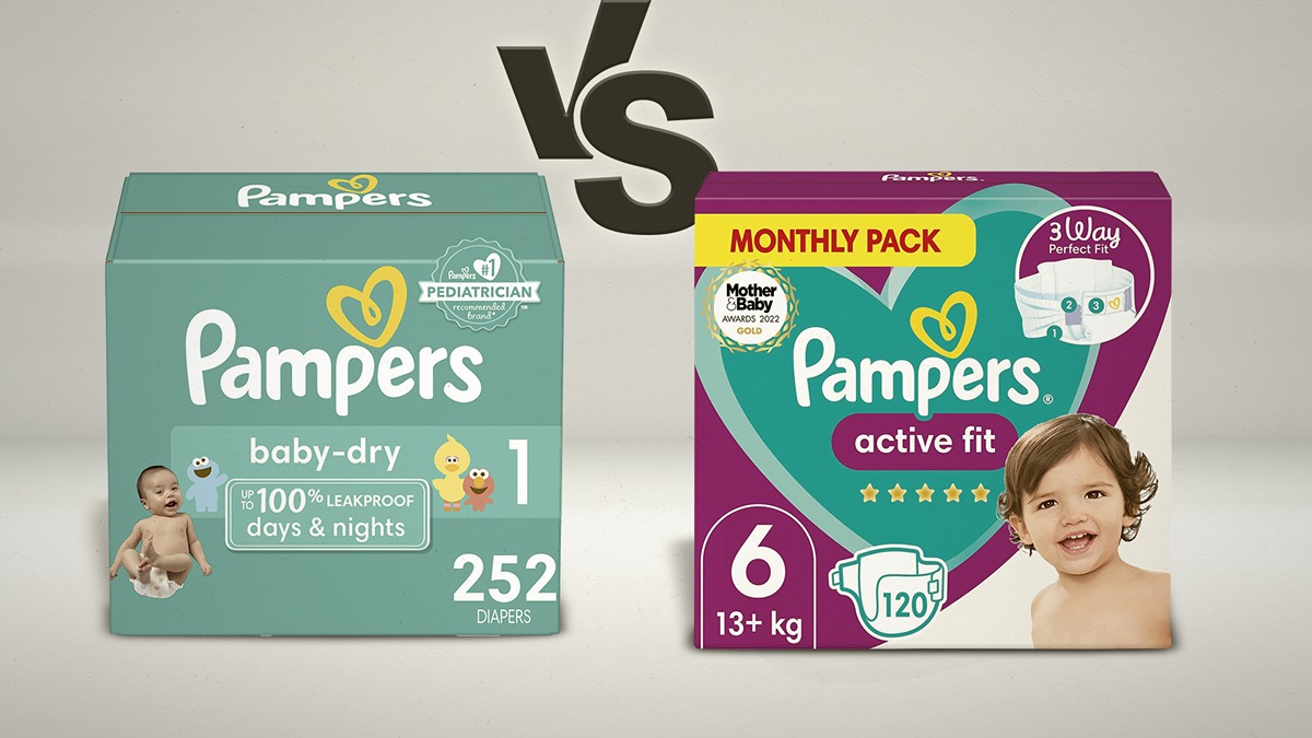 pampers new baby dry vs active baby