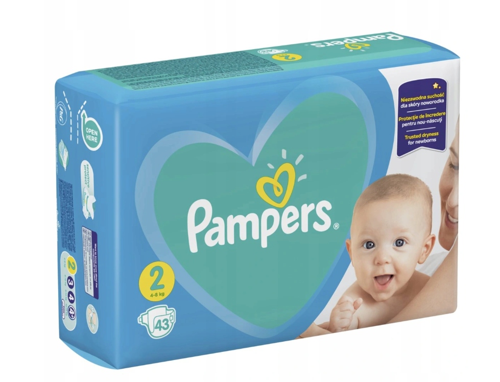 pampers new baby pieluchy jednorazowe rozmiar 2 mini 43 szt