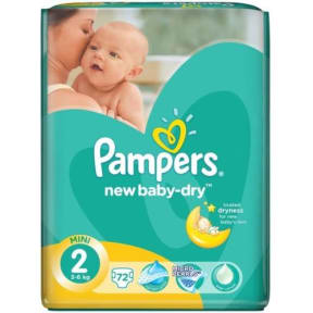 pampers new baby pieluchy rozmiar 2 mini