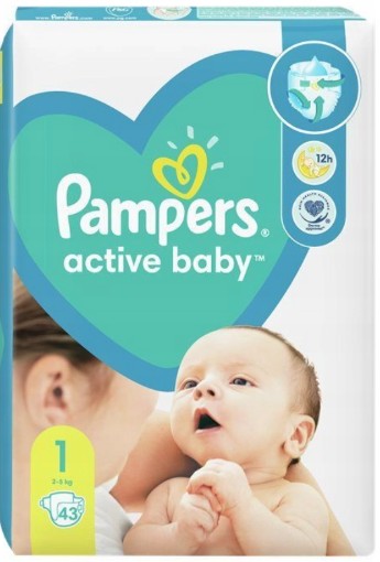 pampers newborn pieluszki 43 szt