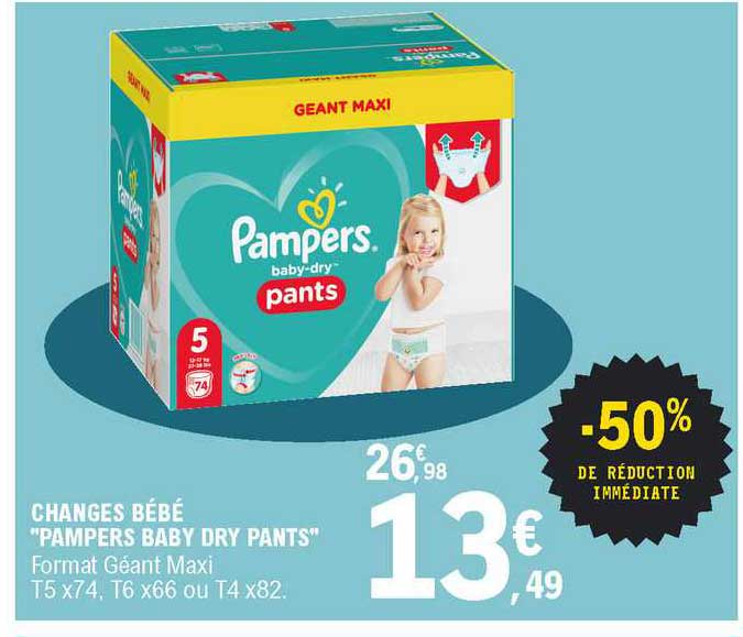 pampers pants 5 leclerc