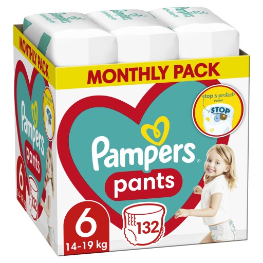 pampers pants 6 132 szt