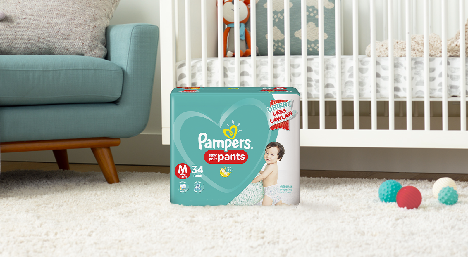 pampers pants tasma z przodu