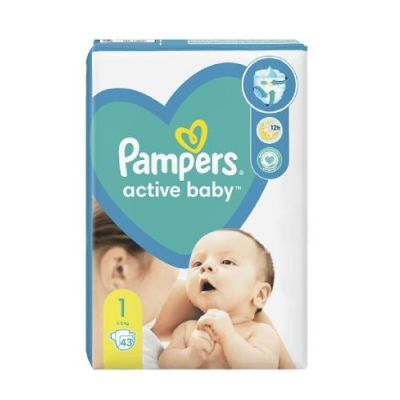 pampers pieluchy 1 43 sztuki