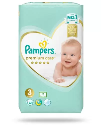 pampers pieluchy 3 60 sztuk