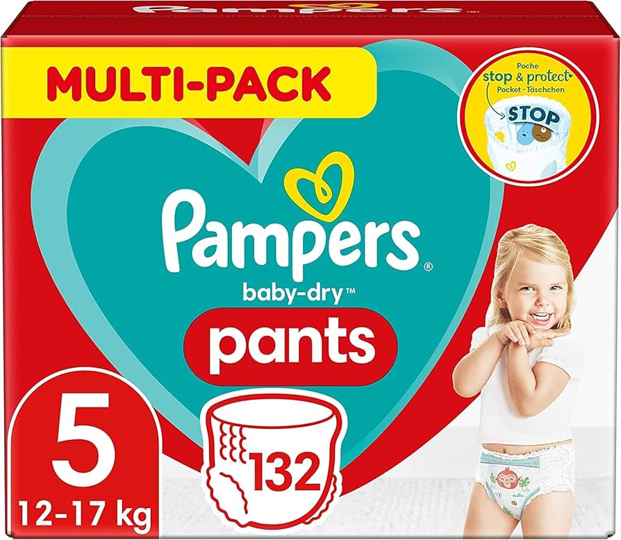 pampers pieluchy baby dry nappy pants size 5