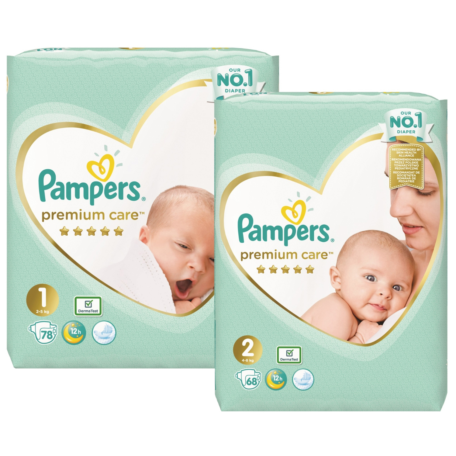 pampers pieluchy premium care 1 mini