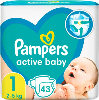 pampers pieluszki 2-5 kg newborn 1 43szt pieluchy