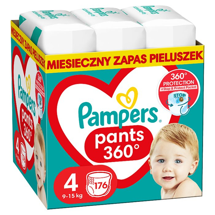 pampers pieluszki zapas 4 maxi aż 174 sztuk hurt