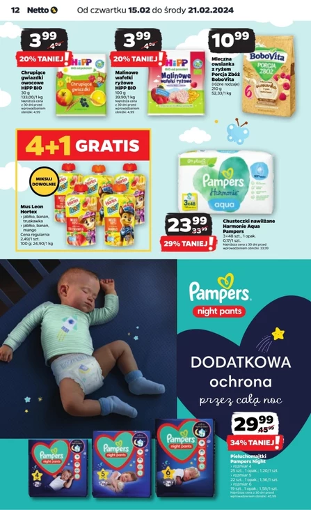 pampers play and sleep 4 netto gazetka