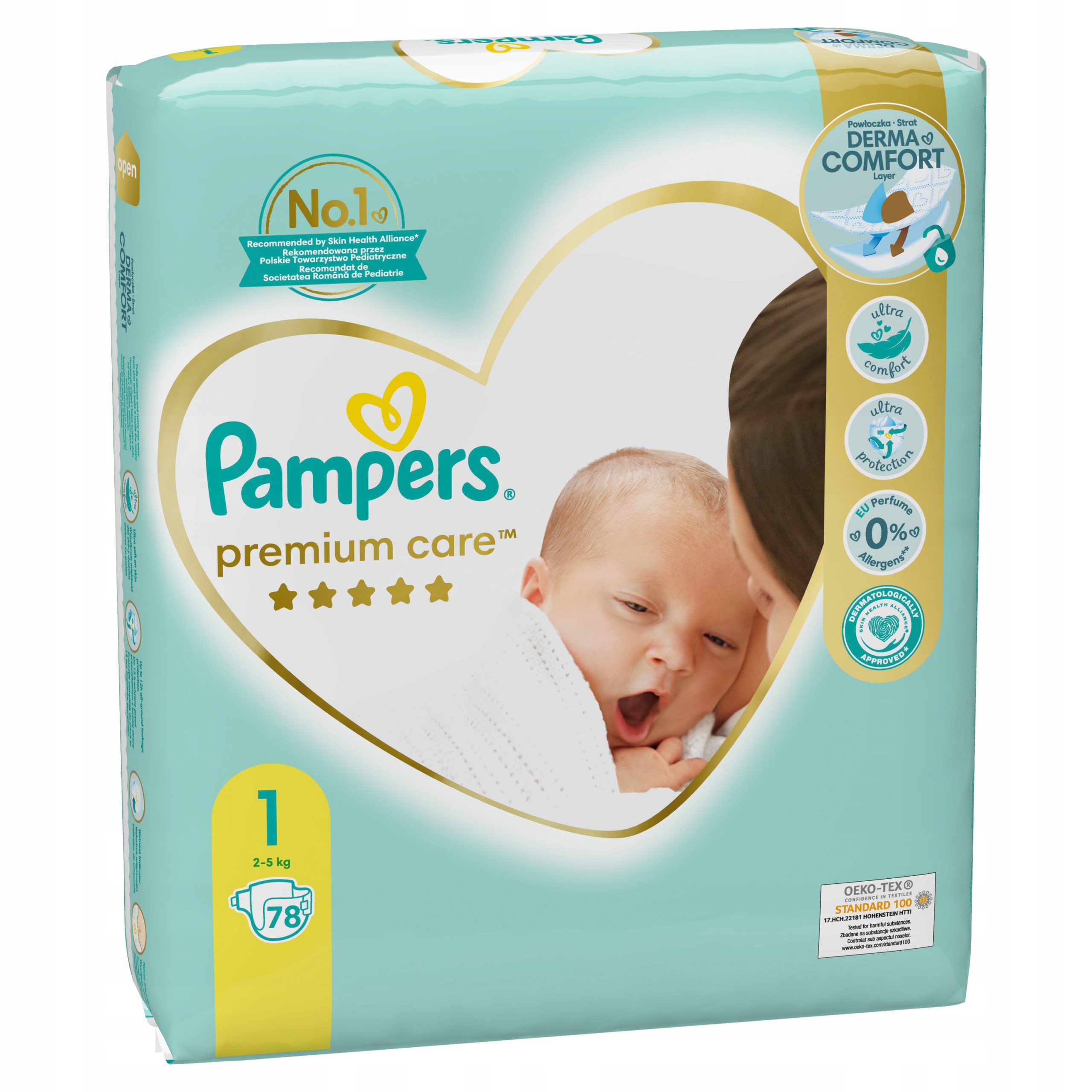 pampers premium care 1 78 sztuk