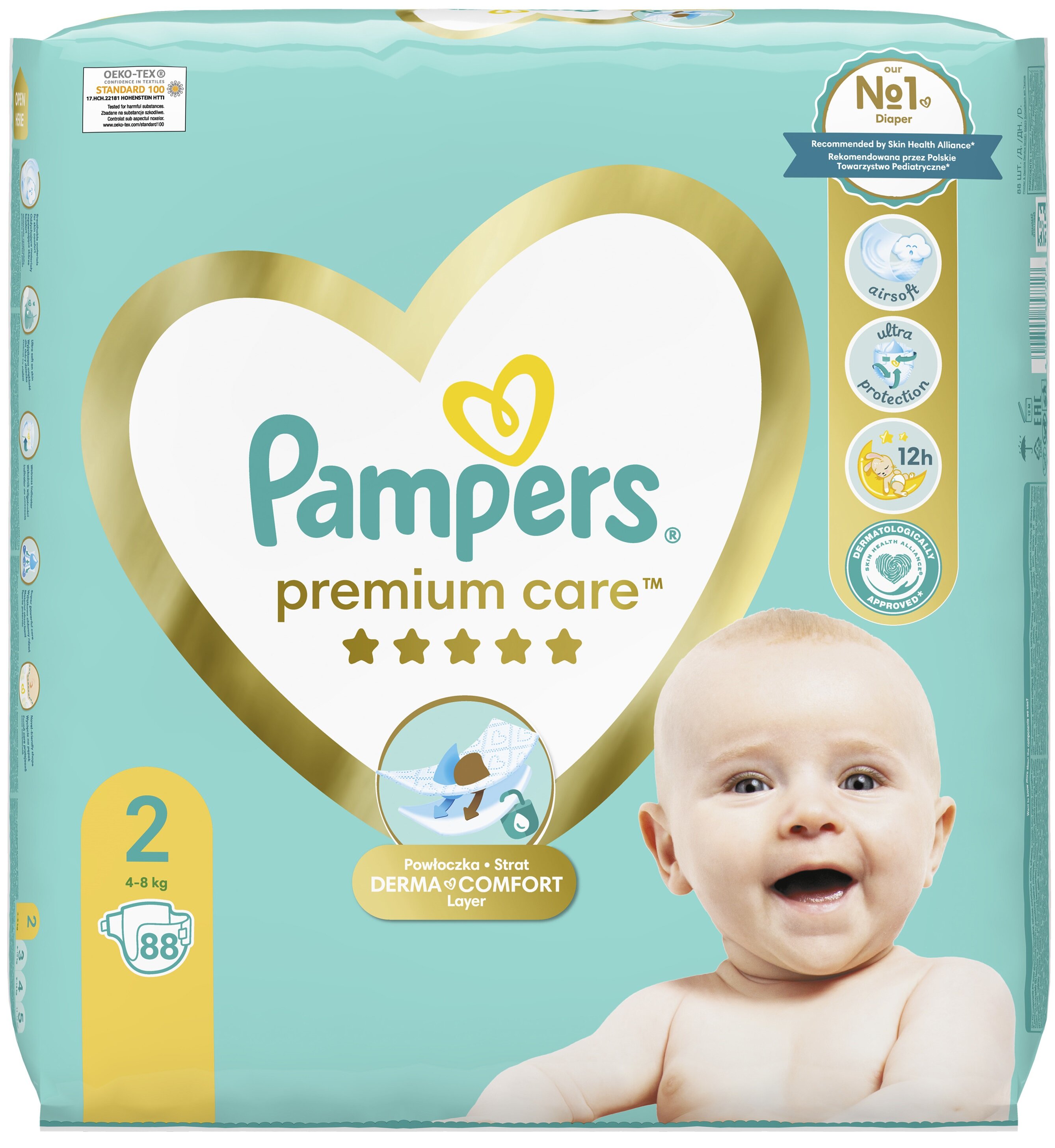 pampers premium care 1 88 szt