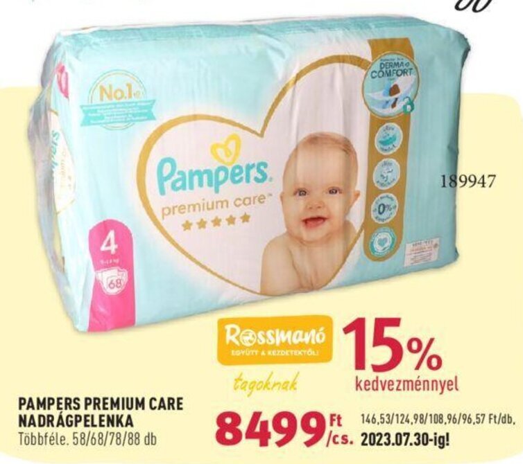 pampers premium care 1 rossmann 88