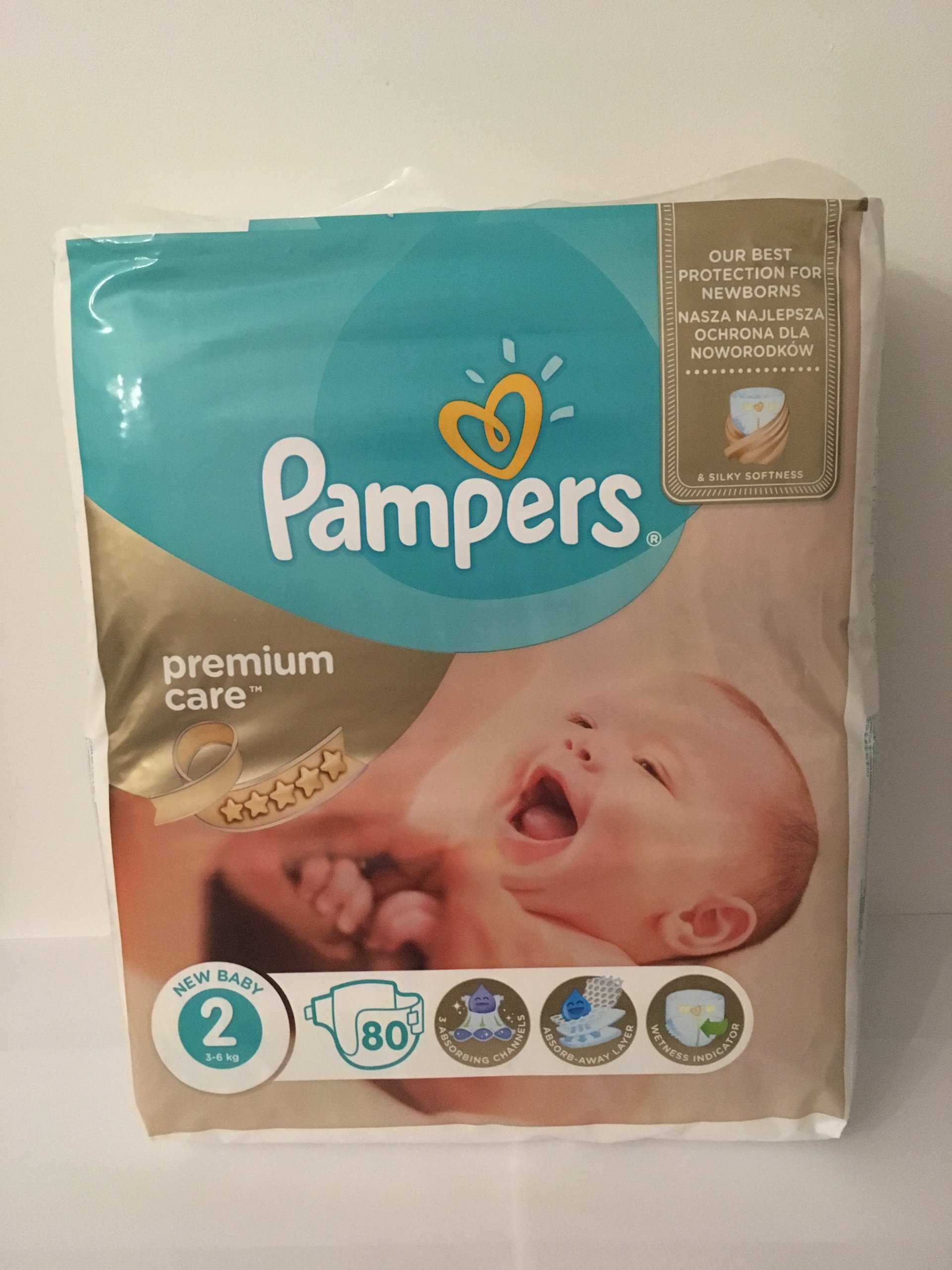 pampers premium care 2 mini 3-6 kg pieluchy 80 szt