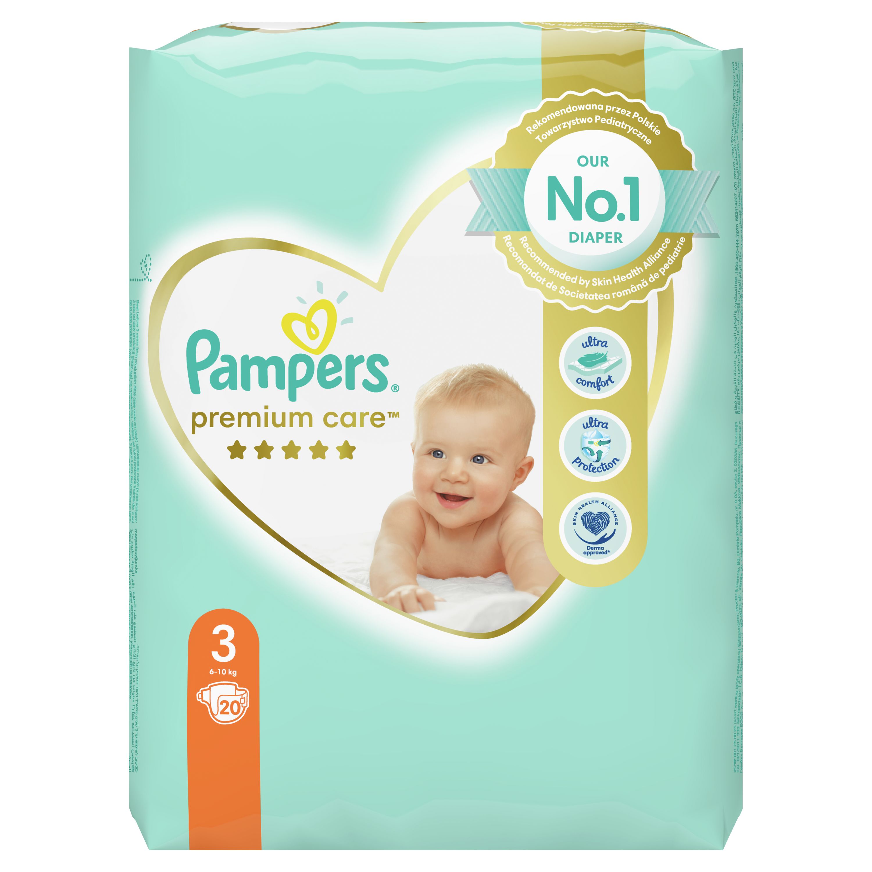 pampers premium care 3 204 ks