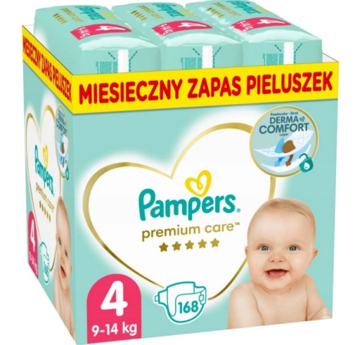 pampers premium care 4 168 szt