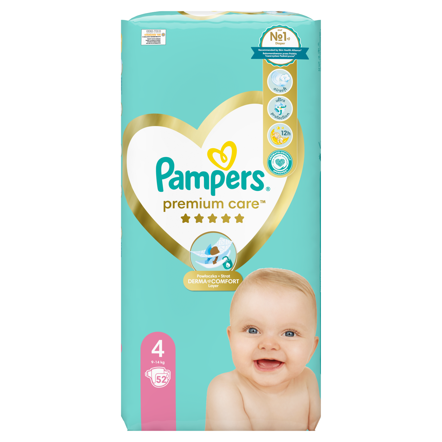 pampers premium care brak niebieskich