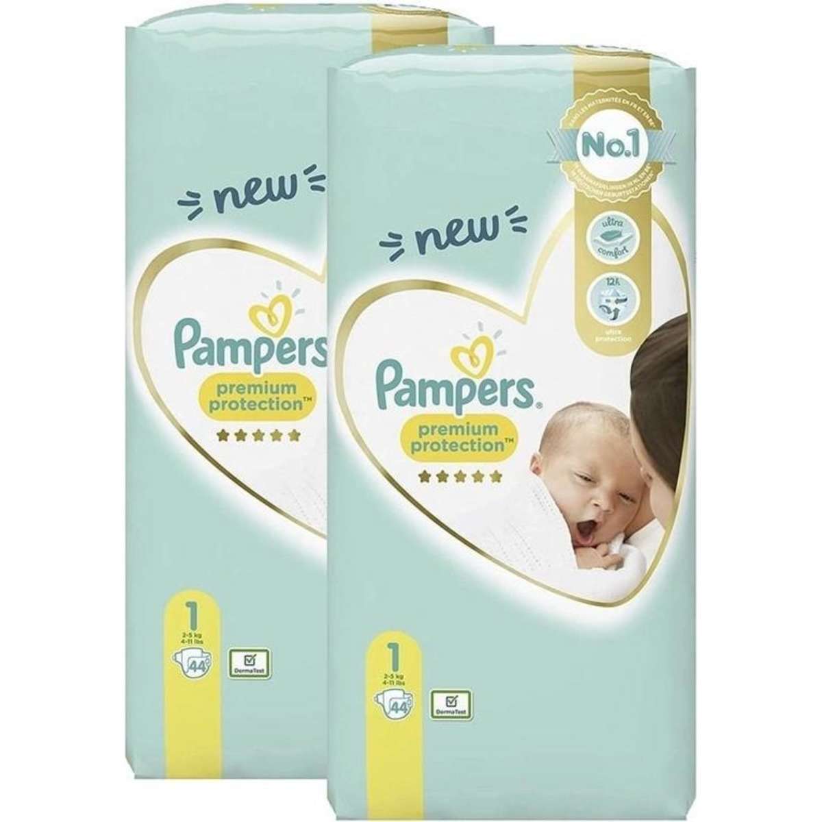 pampers premium care newborn 1 pieluszki 2-5kg 88 sztuk