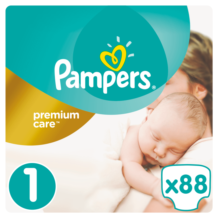 pampers premium care pieluchy jednorazowe rozmiar 1 newborn 88 szt