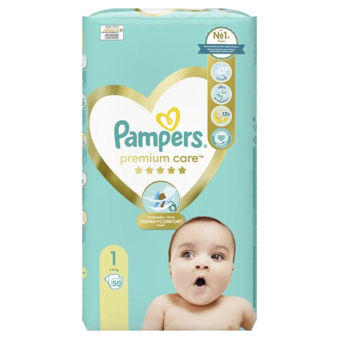 pampers premium care size 1 cena