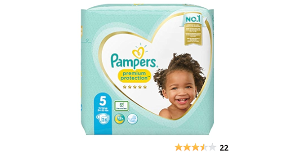 pampers premium protection 1 22 sztuki