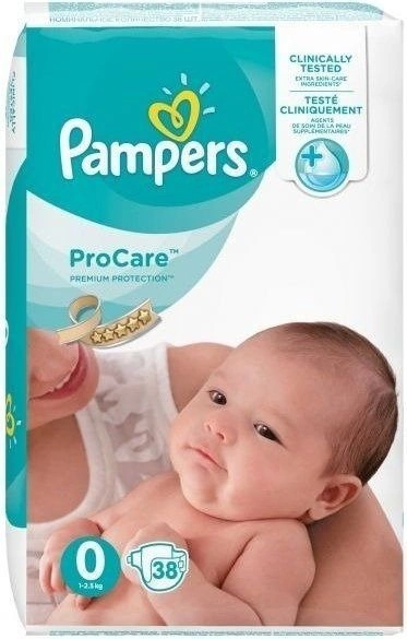 pampers pro care 1 pieluszki