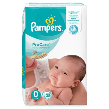 pampers procare 0 pieluchy 38 sztuk