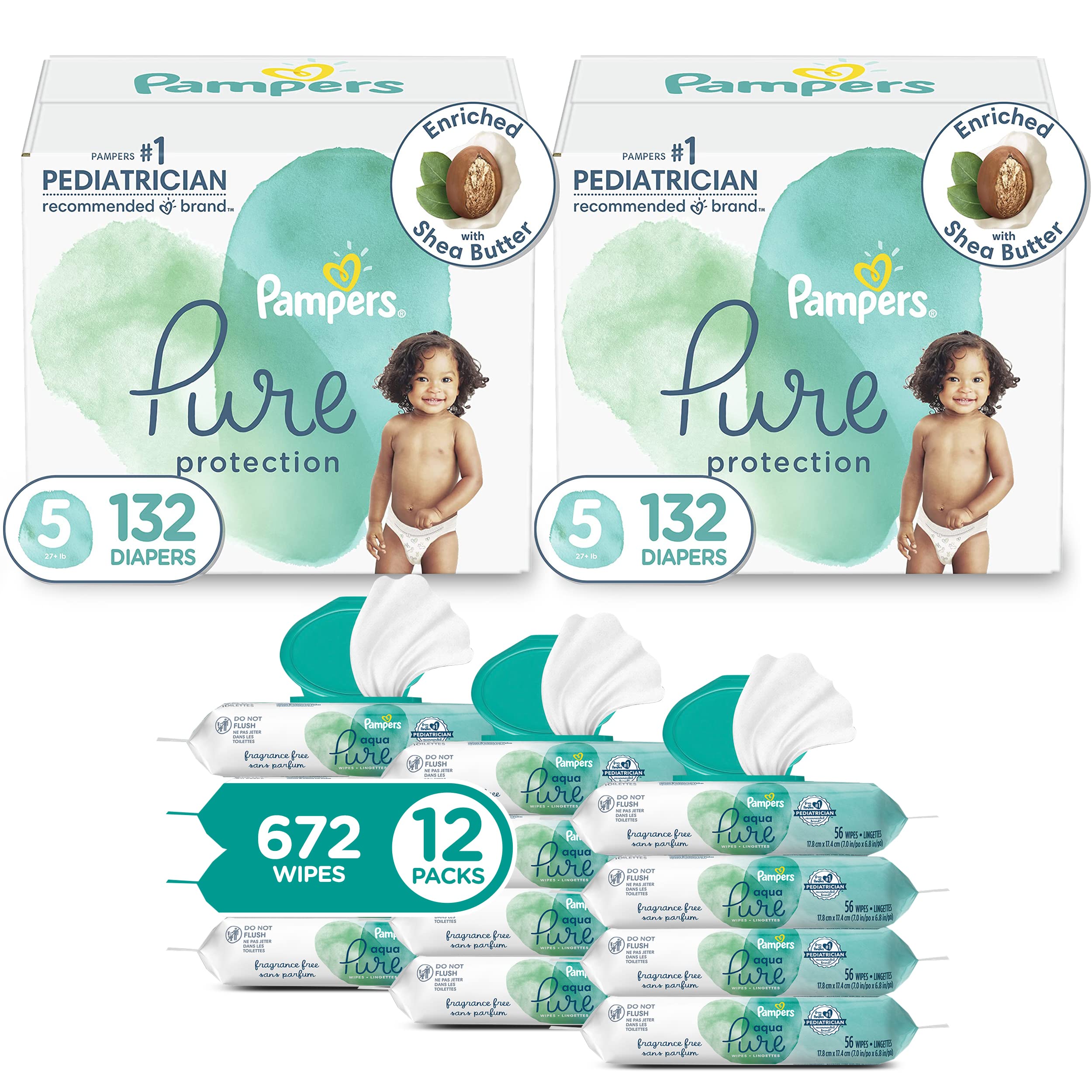 pampers pure protection 132