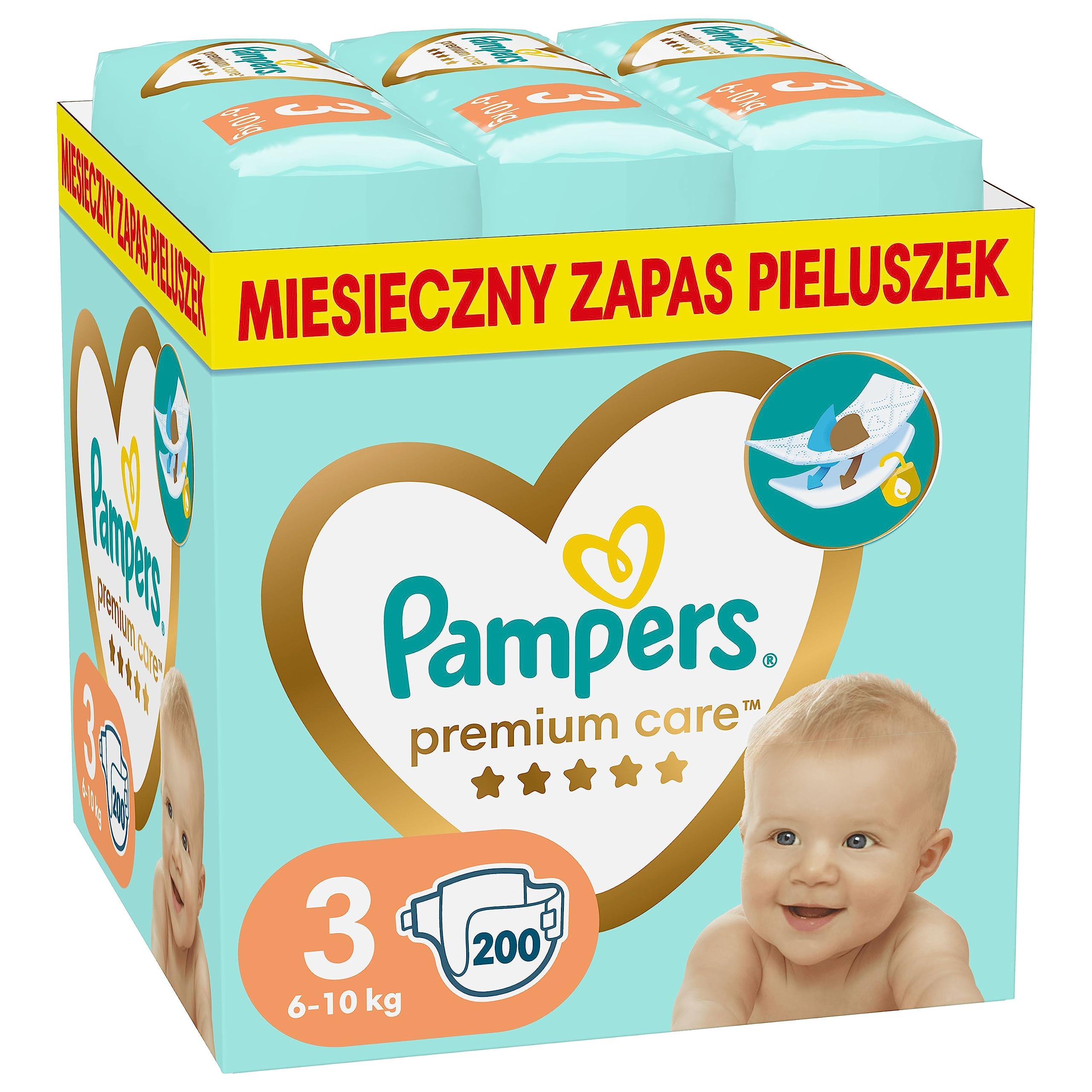 pampers rozmiar 3 ile kg