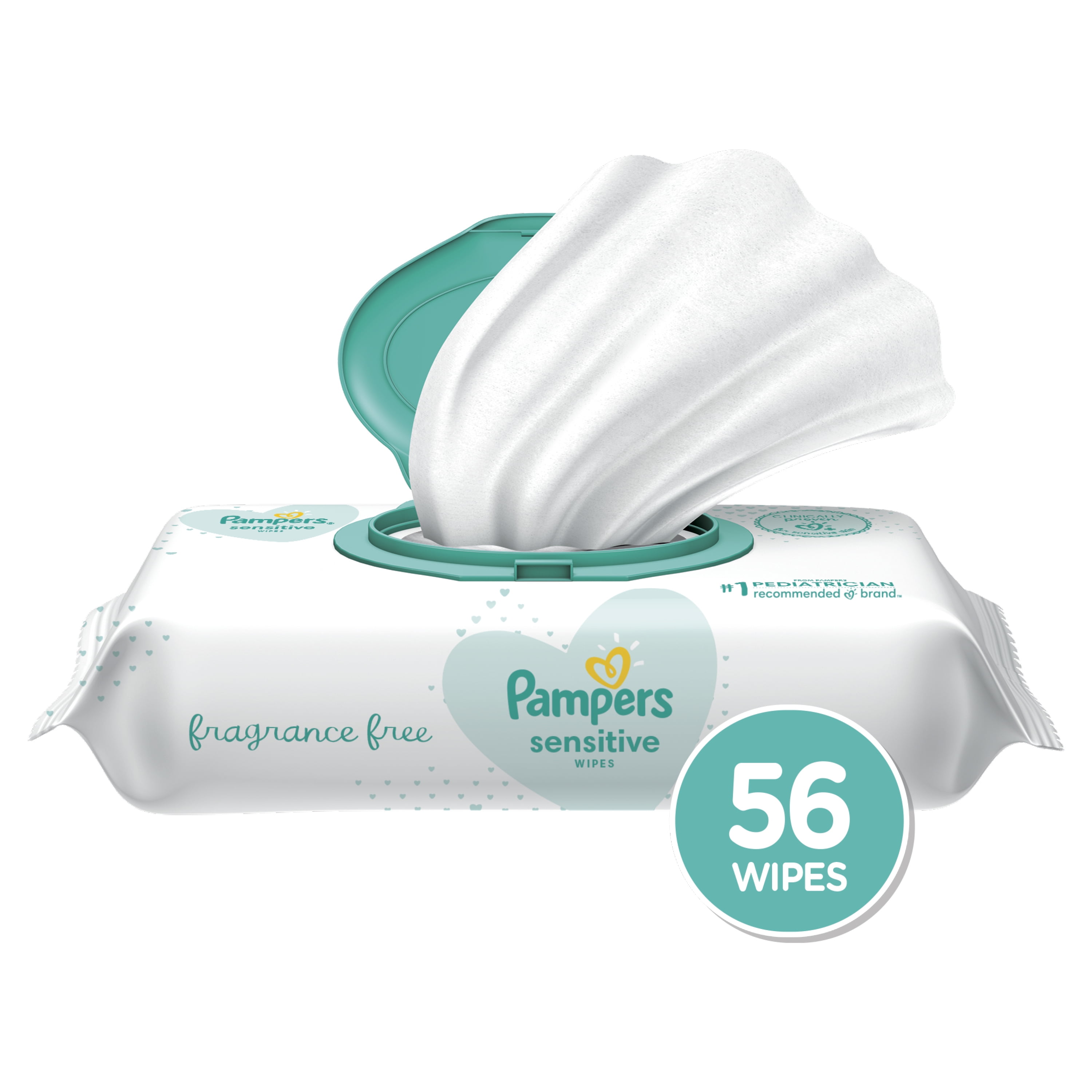 pampers sensitive 56 wipes