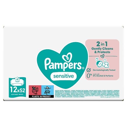 pampers sensitive chusteczki 56 sztuk