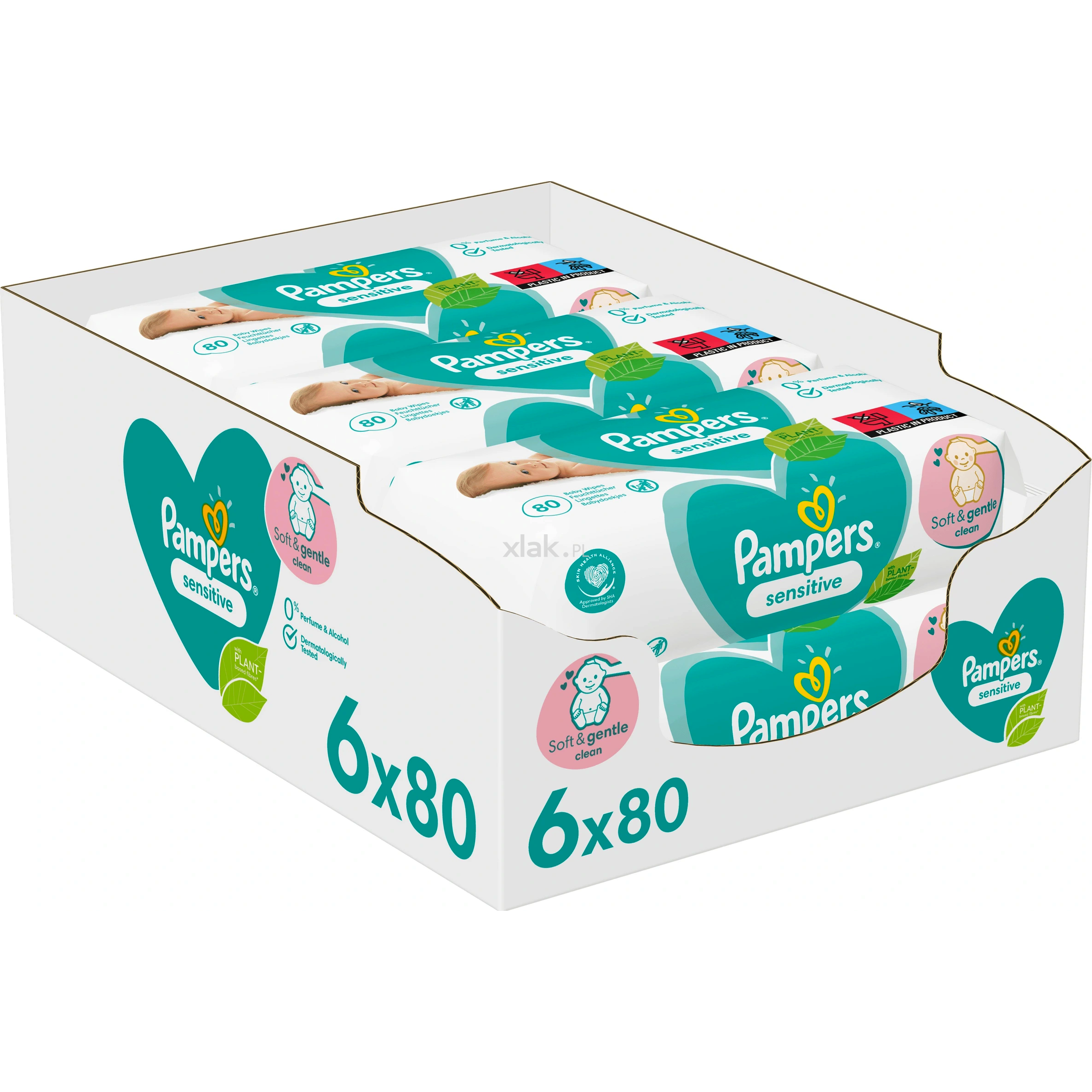 pampers sensitive chusteczki nawilżane 12 szt