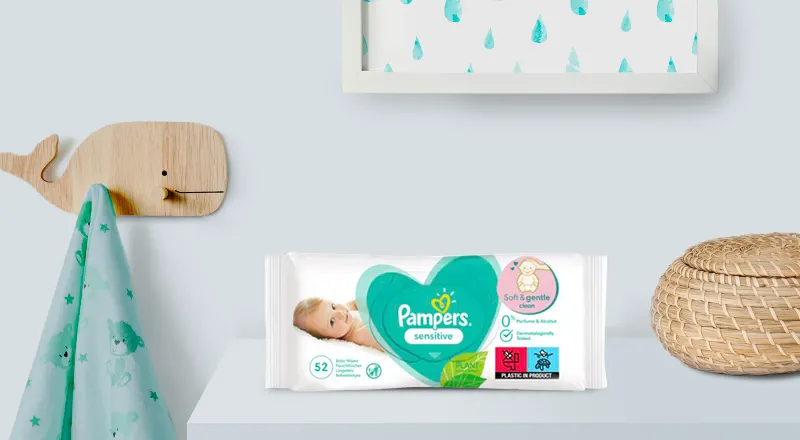 pampers sensitive chusteczki test