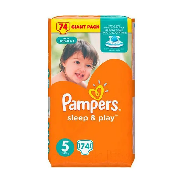 pampers sleep play 5 74szt