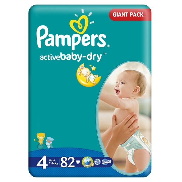 pampersy pampers 4 82szt