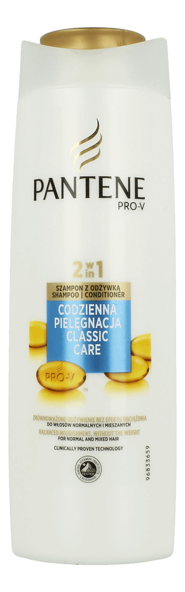 pantene szampon z odżywką 2w1 odżywianie i blask