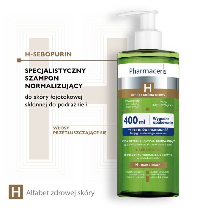 pharmaceris h szampon normalizujący do skóry łojotokowej 250 ml