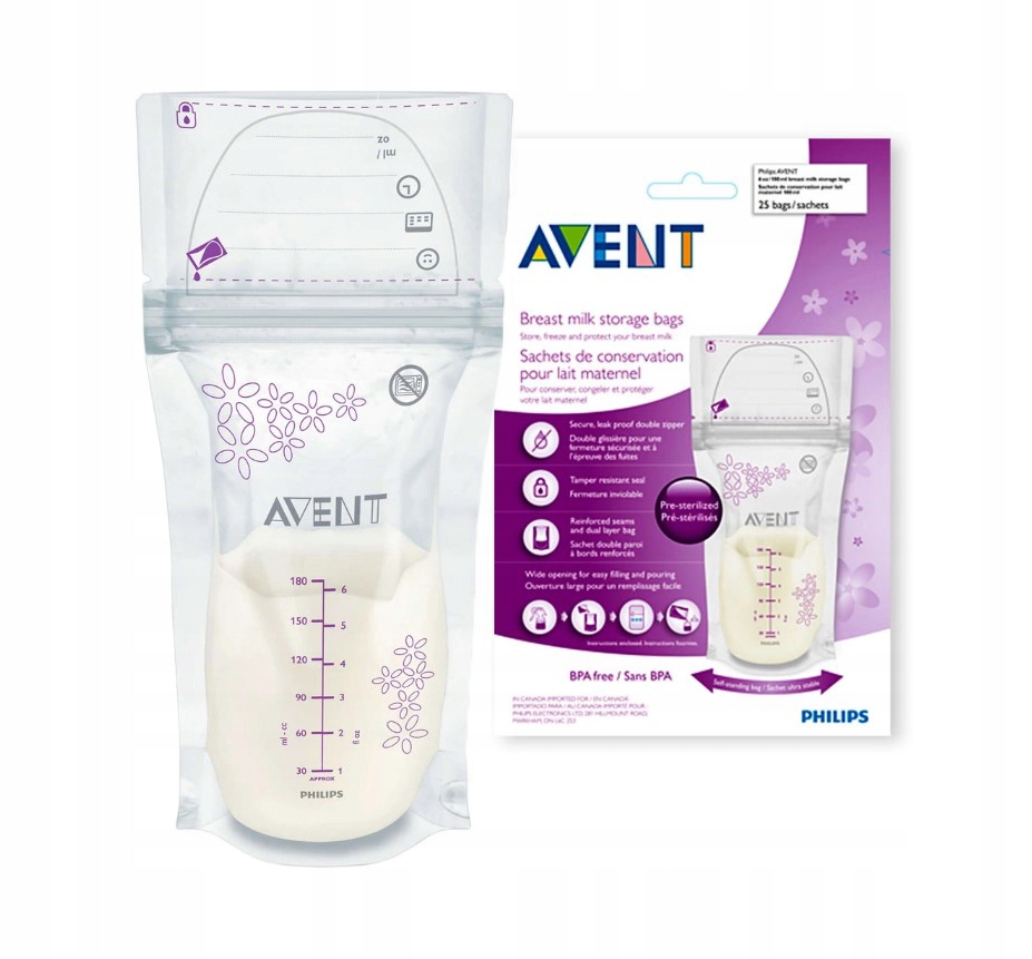 Philips Avent SCF603/25 Worki do przechowywania mleka matki