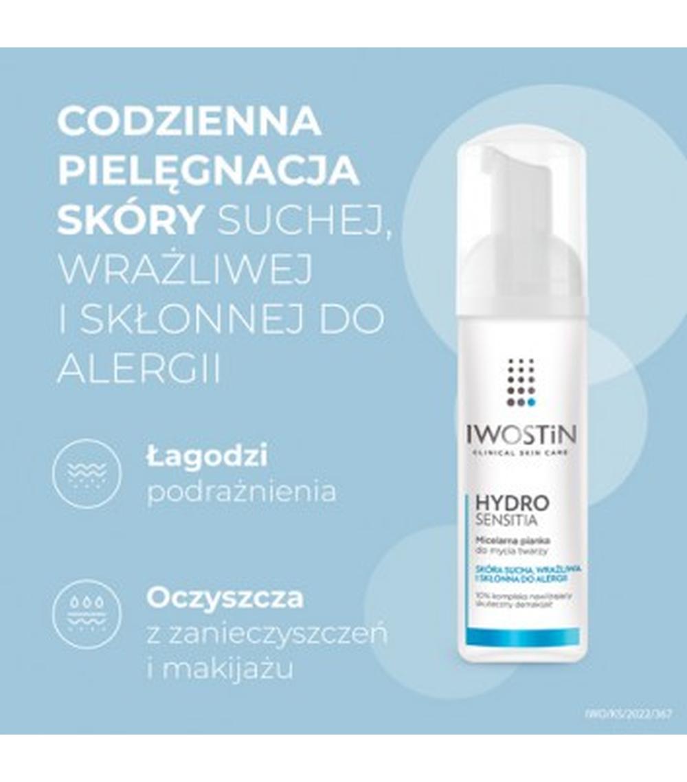 pianka do mycia twarzy iwostin hydro sensitia