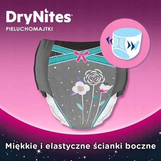 pieluchomajtki huggies drynites dziewczynki 8 15 lat