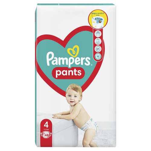 pieluchomajtki pampers 4 plaster z tyłu