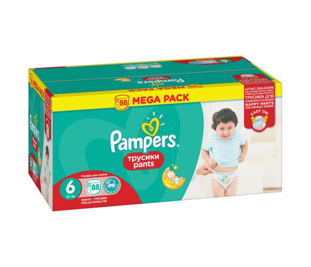 pieluchomajtki pampers active baby pants mega box extra large 88szt