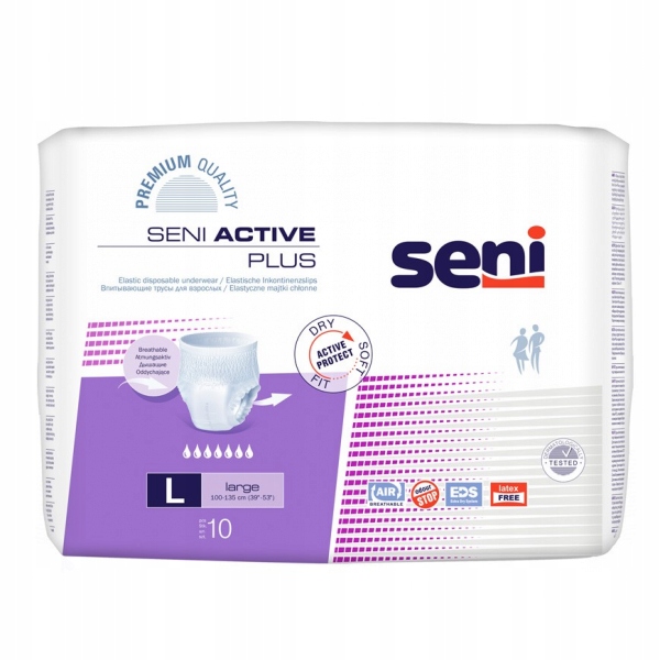 pieluchomajtki seni active plus large 3 cena