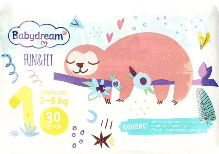 pieluchy babydream fun&fit 1