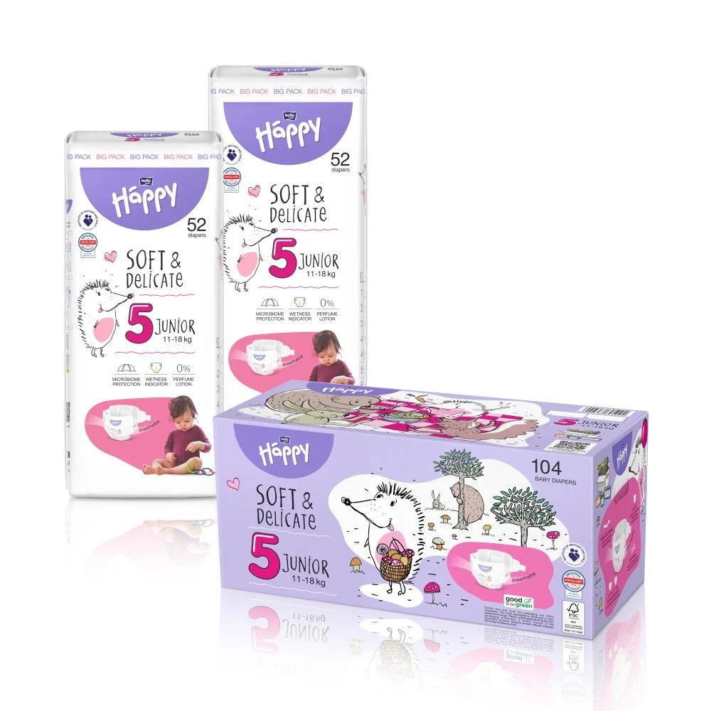 pieluchy happy bella 5 multipack