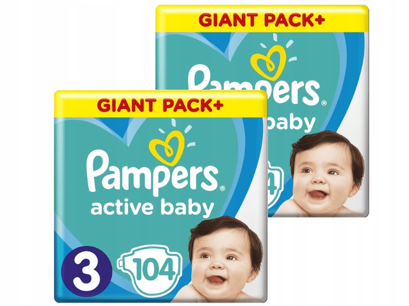 pieluchy pampers 3 208 sztuk