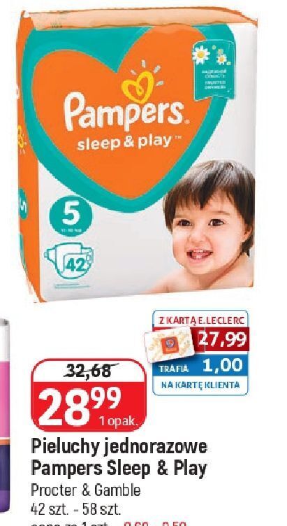 pieluchy pampers sleep&play promocja sklepy